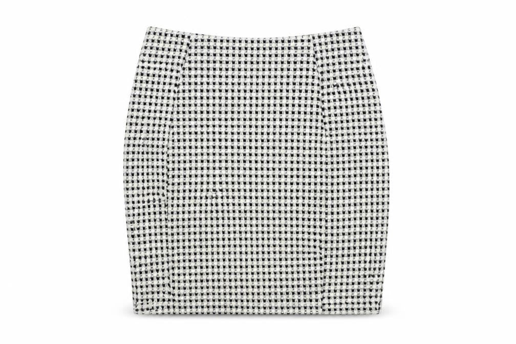 Papaya Womens Black Geometric Polyester Straight & Pencil Skirt Size 10