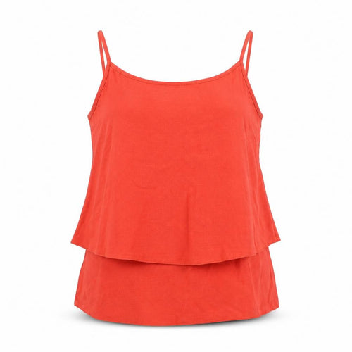Hotsquash Womens Orange Polyester Camisole Tank Size 12 Scoop Neck