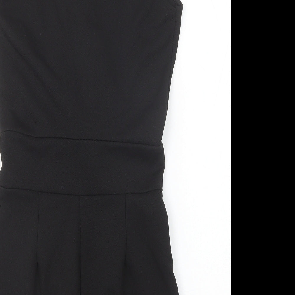 Quiz Womens Black Polyester Playsuit One-Piece Size 8 Pullover