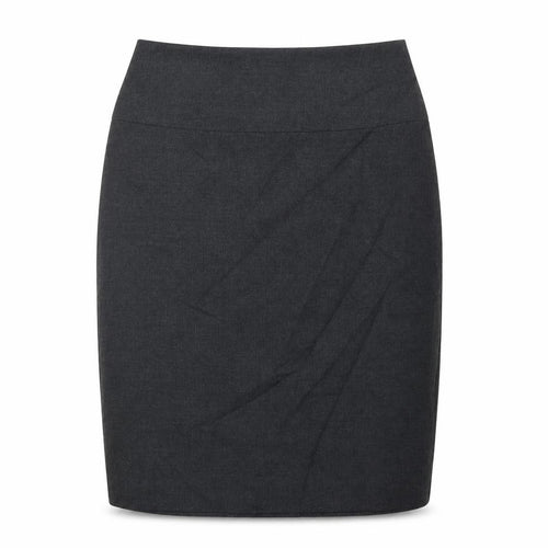 Clubclass Womens Grey Polyester Straight & Pencil Skirt Size 10 Zip