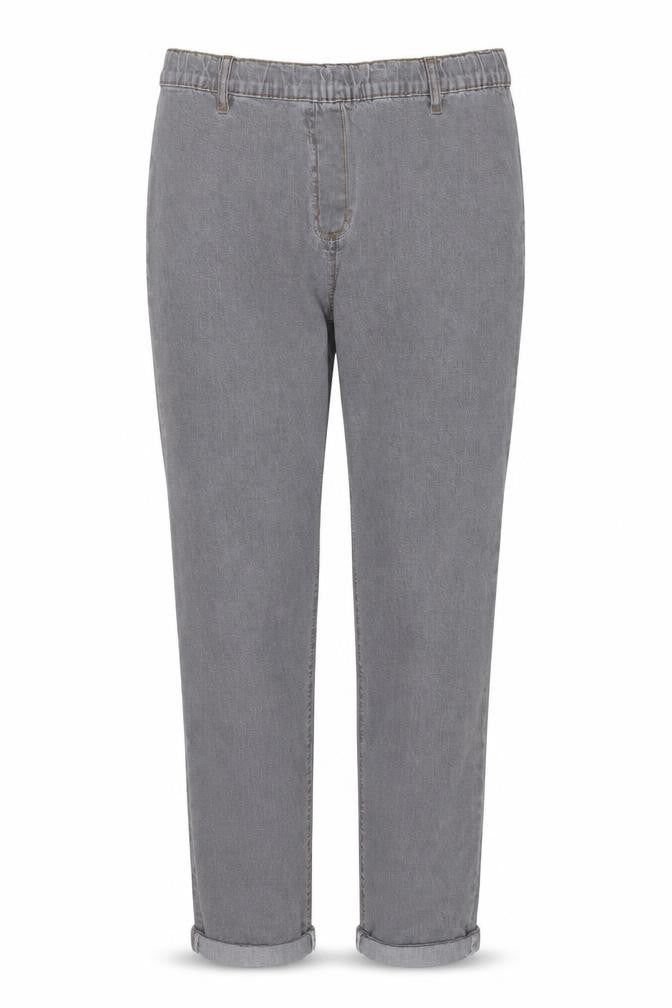 Jeffrey & Paula Womens Grey Cotton Straight Jeans Size 16 Regular