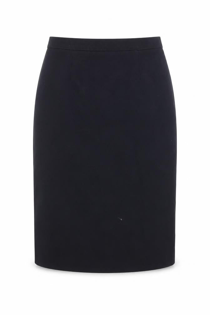 Preworn Womens Blue Polyester Straight & Pencil Skirt Size 30 in Zip
