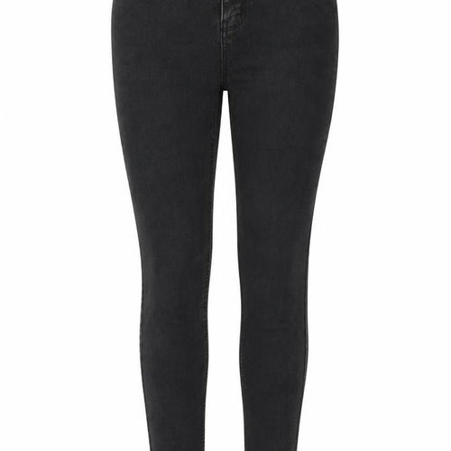 New Look Womens Black Cotton Skinny Jeans Size 8 Regular Zip