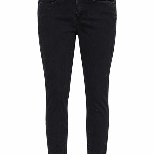 New Look Womens Black Cotton Skinny Jeans Size 10 Regular Zip