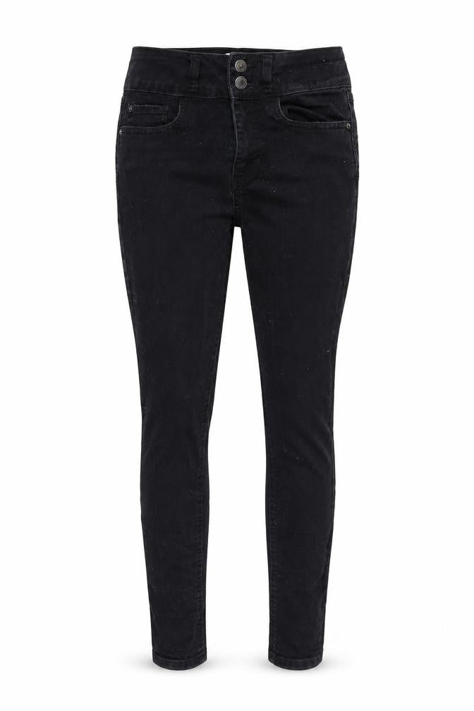 New Look Womens Black Cotton Skinny Jeans Size 10 Regular Zip
