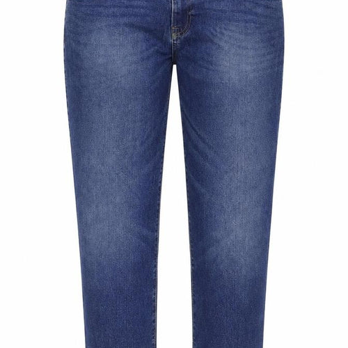 Easy Denim Womens Blue Cotton Straight Jeans Size 40 in Regular Zip