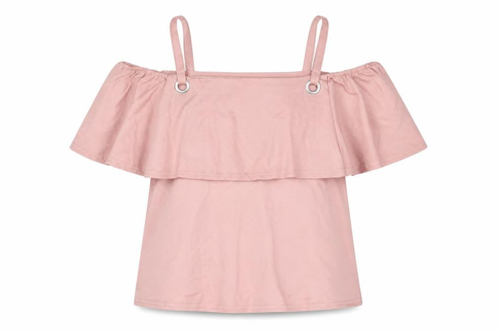 Atmosphere Womens Pink Polyester Basic Blouse Size 8 Square Neck