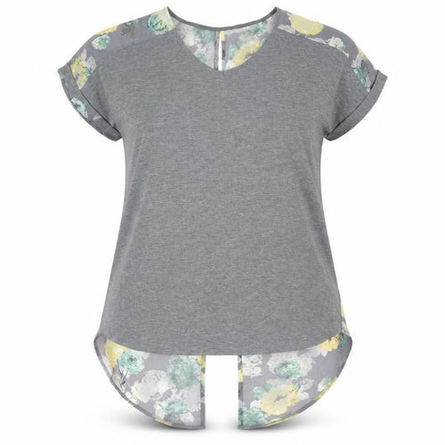 NEXT Womens Multicoloured Floral Polyester Tunic T-Shirt Size 12 V-Neck - Chiffon Details