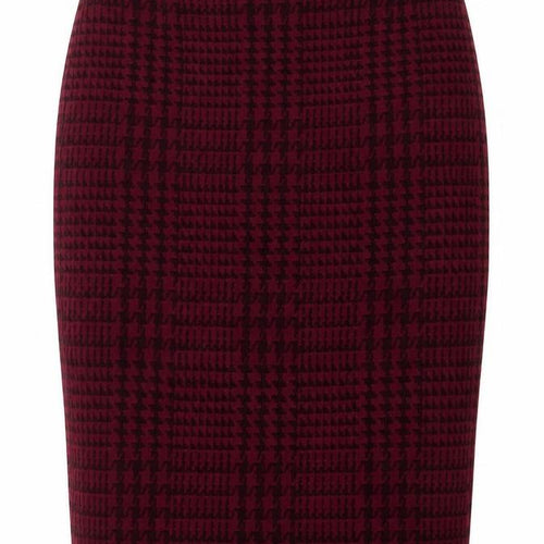 Planet Womens Red Geometric Viscose Straight & Pencil Skirt Size 10 Zip