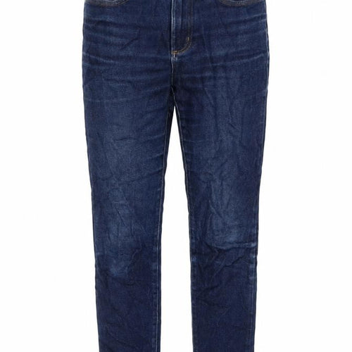 Lee Womens Blue Cotton Skinny Jeans Size 26 in L27 in Regular Button