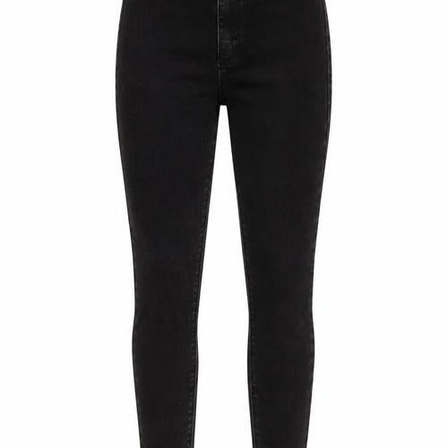 Missguided Womens Black Cotton Jegging Jeans Size 8 L26 in Slim Button