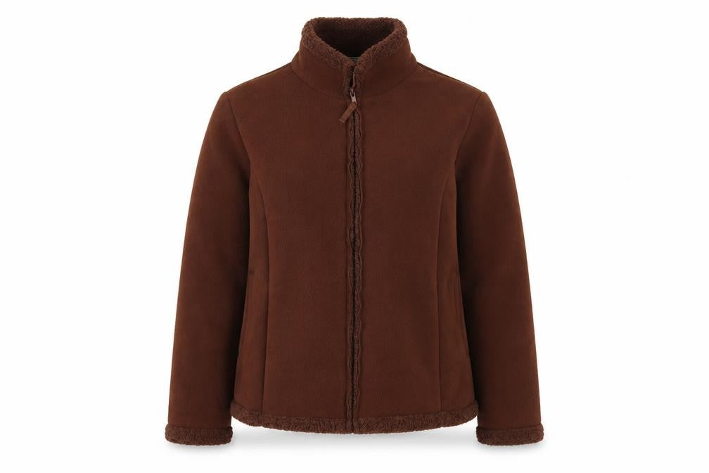 QED Womens Brown Jacket Size M Zip