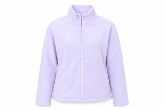 Front view of Next women’s purple jacket, size UK 14, zip