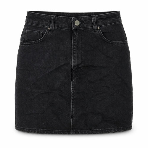 ASOS Womens Black Cotton Straight & Pencil Skirt Size 10 Button