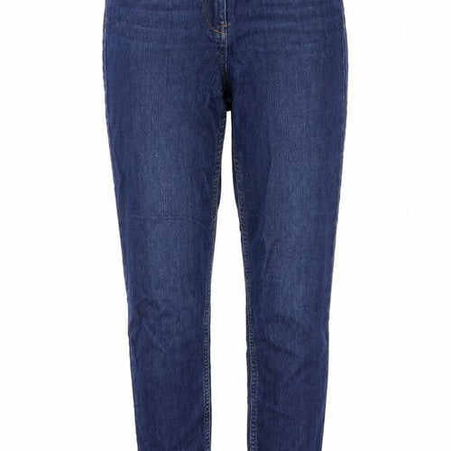 Papaya Womens Blue Cotton Skinny Jeans Size 8 Slim Button