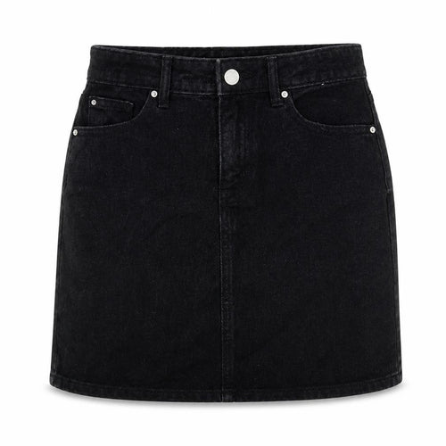 Primark Womens Black Chlorofibre Straight & Pencil Skirt Size 6 Button