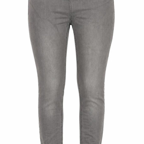H&M Womens Grey Cotton Skinny Jeans Size 10 Regular Zip