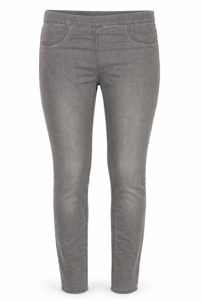 H&M Womens Grey Cotton Skinny Jeans Size 10 Regular Zip