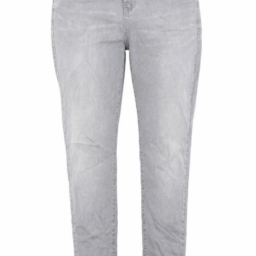 TU Womens Grey Cotton Skinny Jeans Size 14 Regular Zip