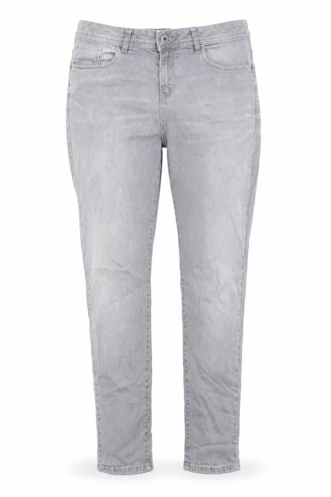 TU Womens Grey Cotton Skinny Jeans Size 14 Regular Zip