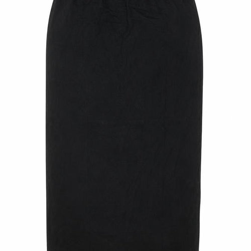 Preworn Womens Black Polyester Straight & Pencil Skirt Size 30 in