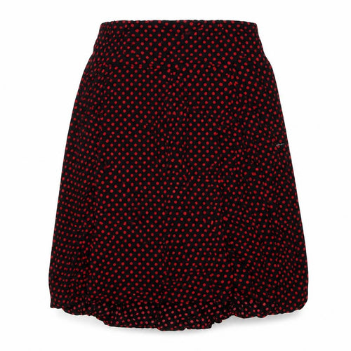 Preworn Womens Black Polka Dot Polyester Swing Skirt Size 36 in