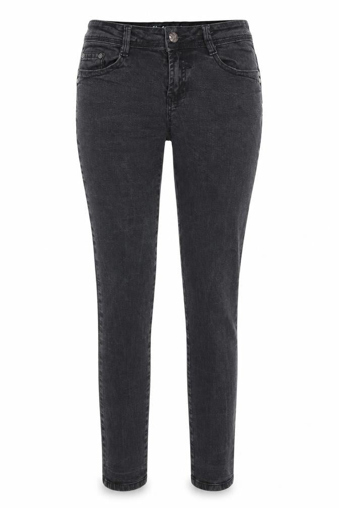 Denim & Co. Womens Black Cotton Skinny Jeans Size 10 Regular Zip