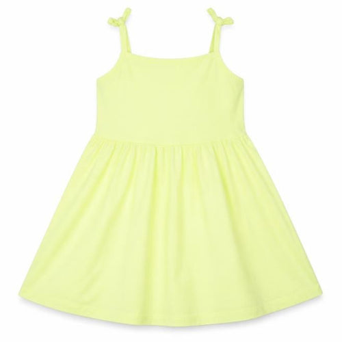 Little Kids Girls Yellow Cotton A-Line Size 3-4 Years Square Neck Pullover
