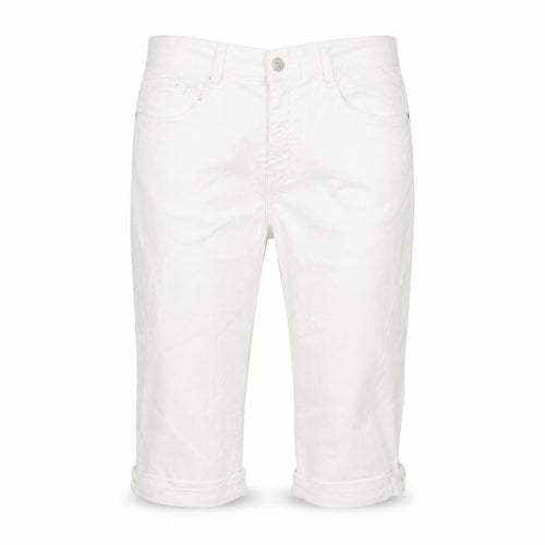Pamlo Due Womens White Cotton Straight Jeans Size 34 in Regular Zip