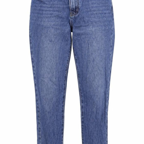Preworn Womens Blue Cotton Straight Jeans Size L Regular Zip