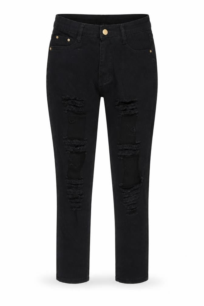 SheIn Womens Black Cotton Skinny Jeans Size S Regular Zip