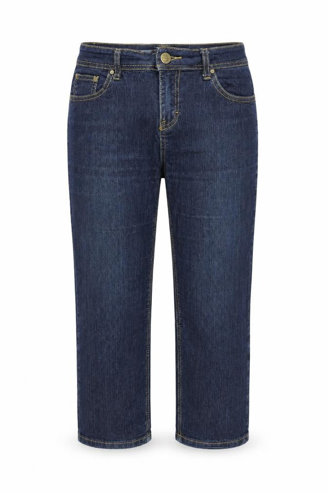 Bogari Womens Blue Cotton Straight Jeans Size 32 in Regular Zip