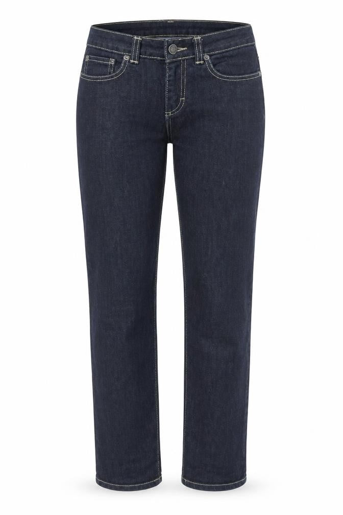Promod Womens Blue Cotton Straight Jeans Size 28 in Regular Zip