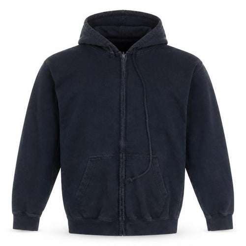Awdis Mens Blue Cotton Full Zip Hoodie Size M
