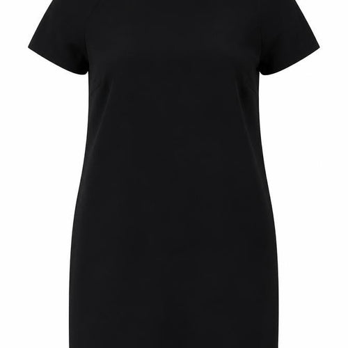 Papaya Womens Black Polyester Pencil Dress Size 12 Crew Neck Zip