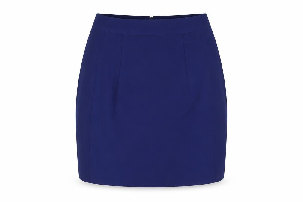 Zara Womens Blue Polyester Straight & Pencil Skirt Size XS Zip