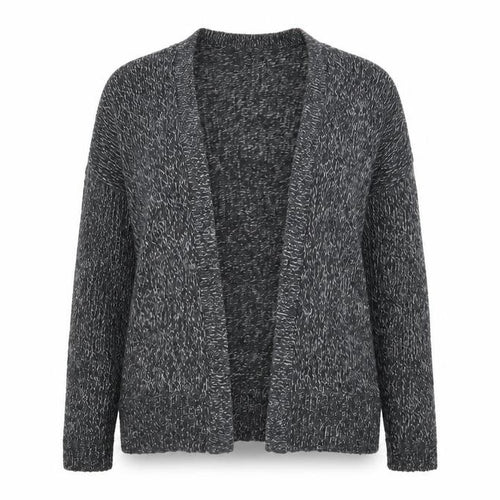 Vera Moda Womens Grey V-Neck Cotton Cardigan Jumper Size S