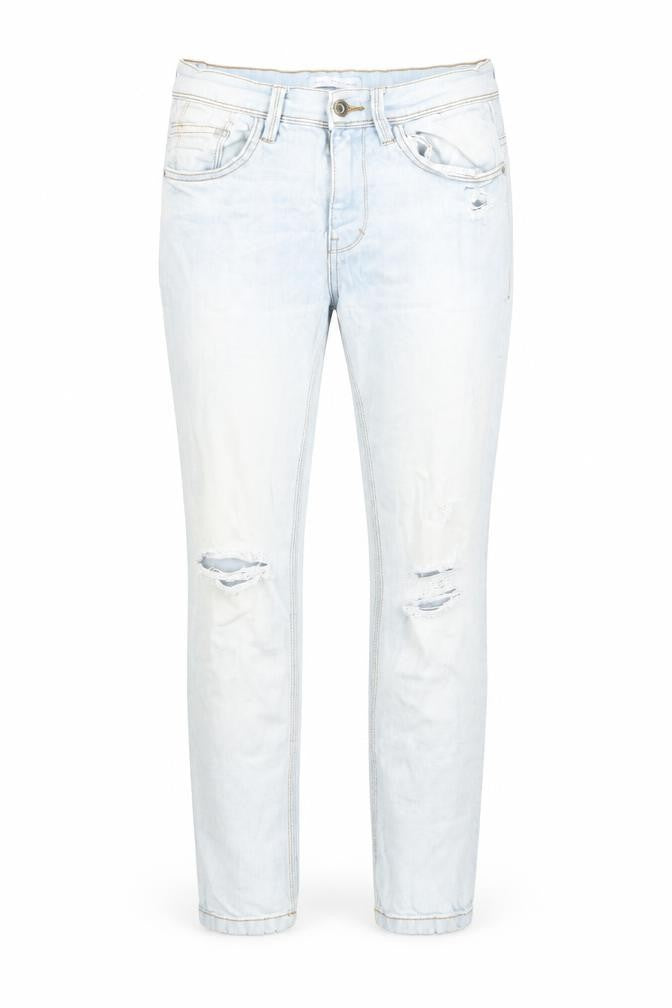 Preworn Womens Blue Cotton Skinny Jeans Size 10 Regular Zip