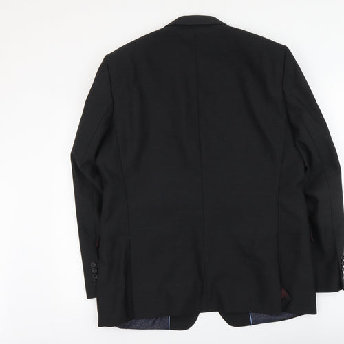 Magee Mens Grey Polyester Jacket Suit Jacket Size XL Regular