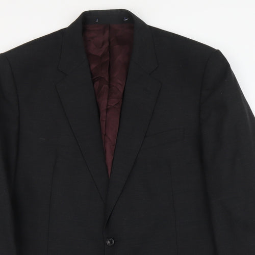 Magee Mens Grey Polyester Jacket Suit Jacket Size XL Regular