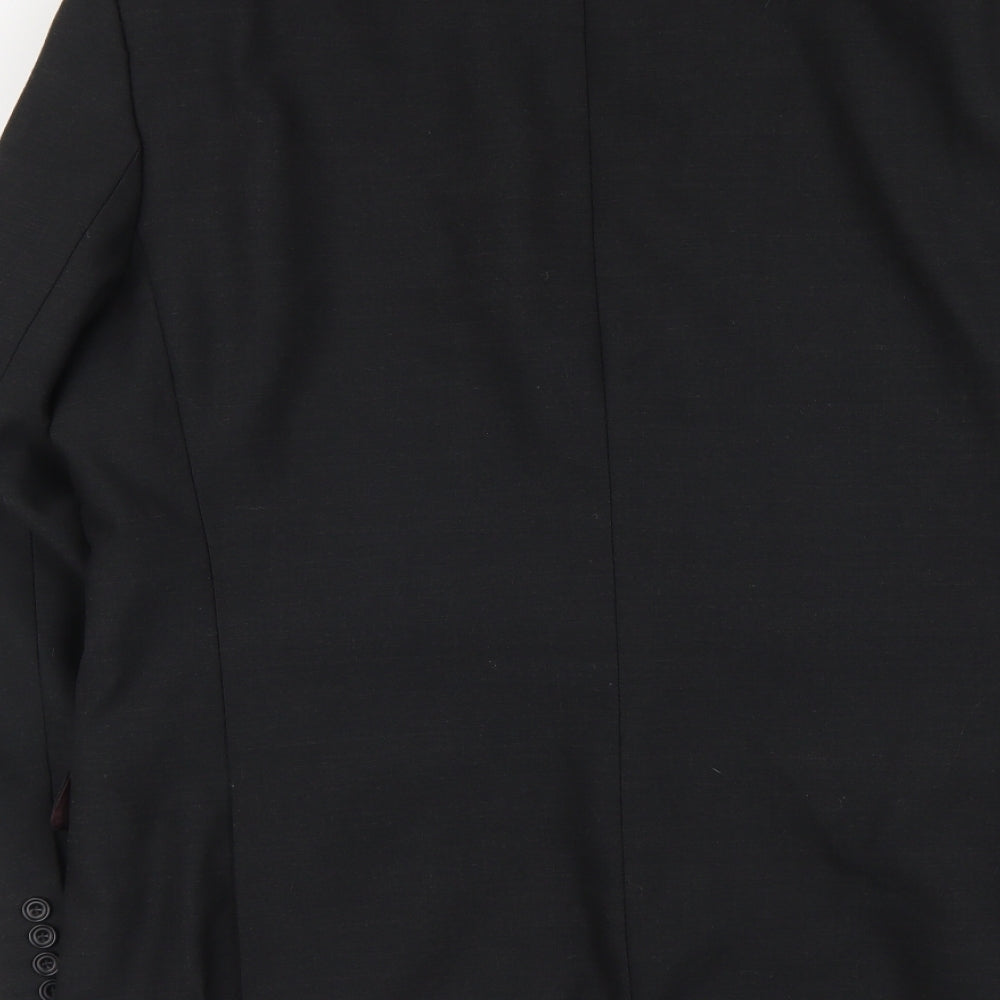 Magee Mens Grey Polyester Jacket Suit Jacket Size XL Regular