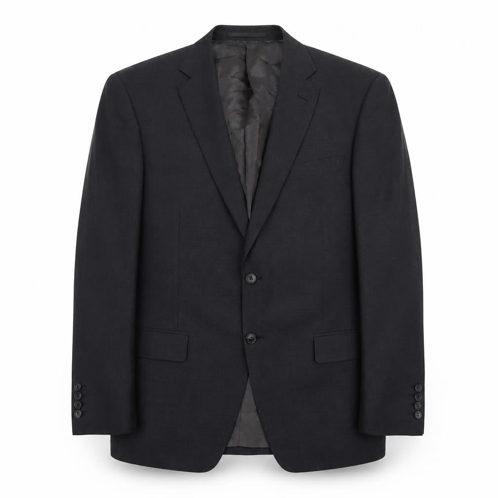 Front view of Marks & Spencer men’s grey wool jacket suit jacket, size M, regular