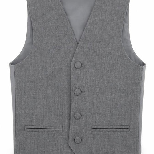 Berlington Bertie Boys Grey Jacket Waistcoat Size 5-6 Years Button