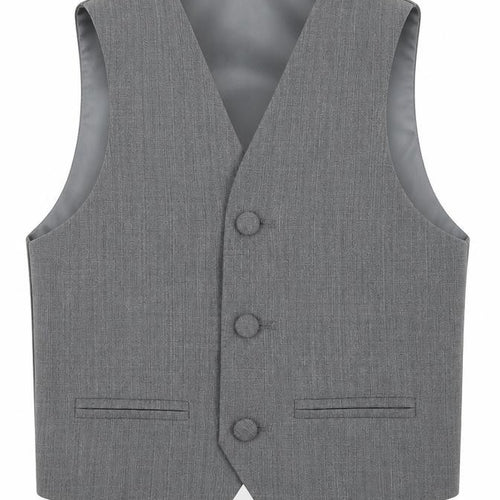 Berlinton Bertie Boys Grey Jacket Waistcoat Size 3-4 Years Button