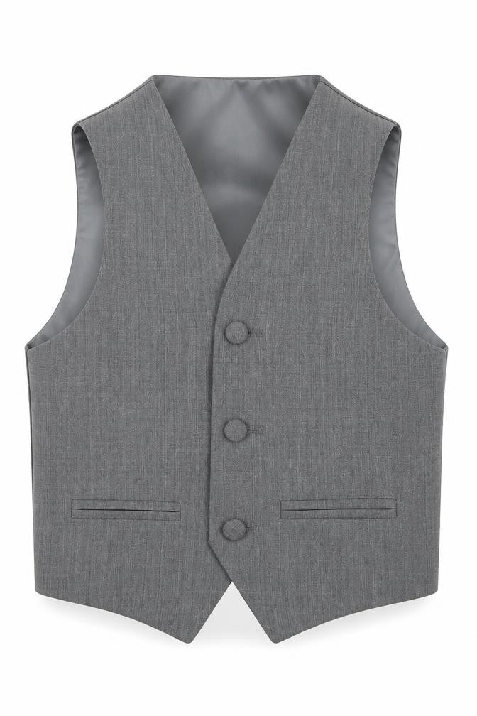 Berlinton Bertie Boys Grey Jacket Waistcoat Size 3-4 Years Button