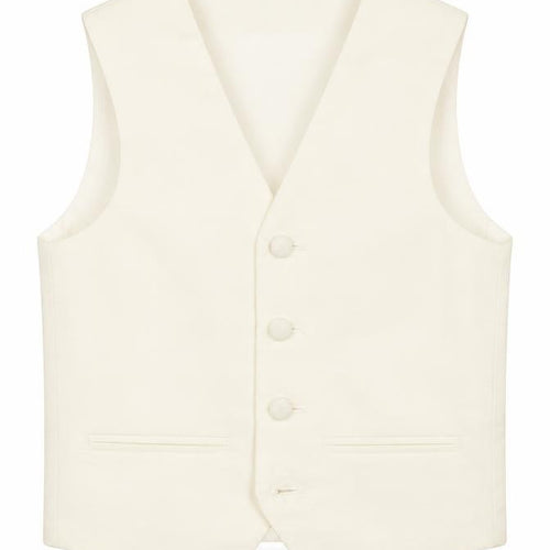 Pronuptia Boys Ivory Jacket Waistcoat Size 5-6 Years Button