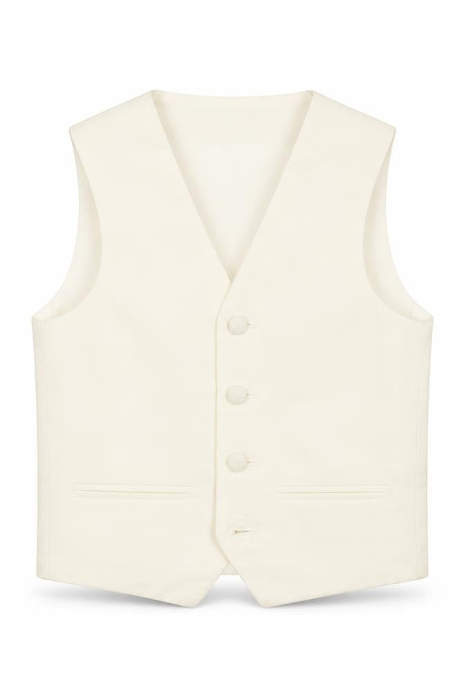Pronuptia Boys Ivory Jacket Waistcoat Size 5-6 Years Button
