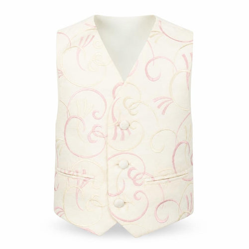 Pronuptia Boys Ivory Geometric Jacket Waistcoat Size 2 Years Button
