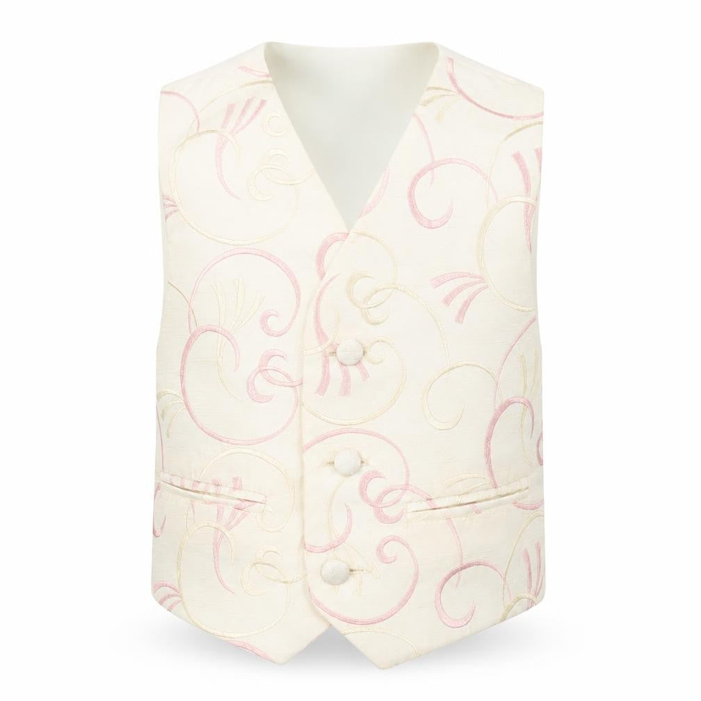 Pronuptia Boys Ivory Geometric Jacket Waistcoat Size 2 Years Button