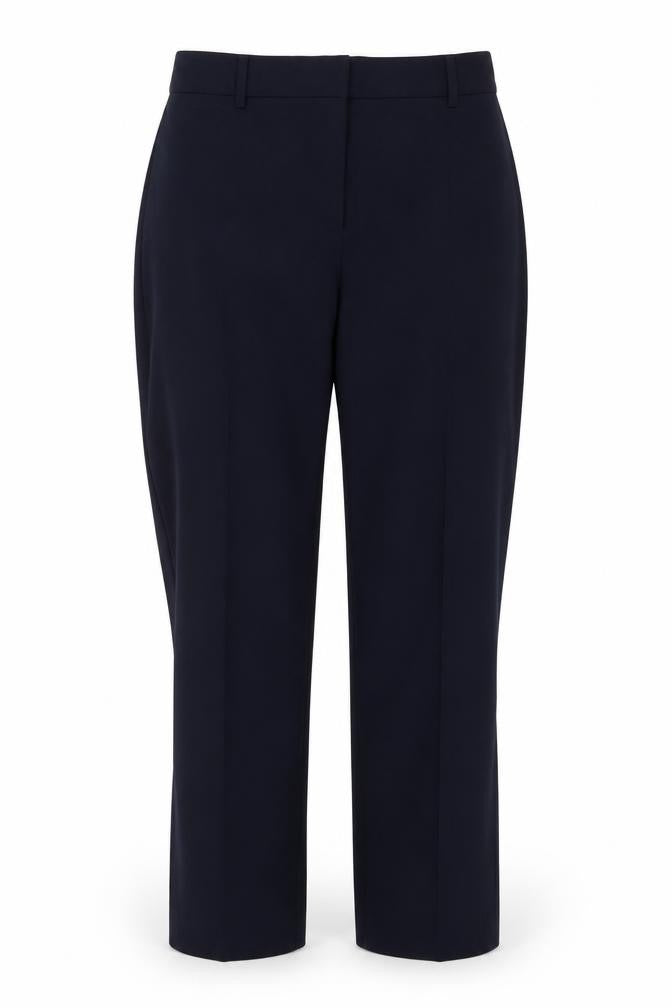Marks and Spencer Womens Blue Polyester Dress Pants Trousers Size 14 Regular Zip